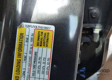 2015 Chevrolet Equinox 1Lt из США, поврежденный, VIN 2GNFLFEK7F6218927